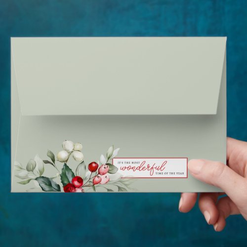 Film Negative Christmas Photo Card Envelope