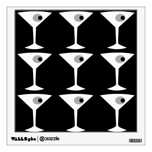 Film Noir Another Martini Wall Decal (Front)