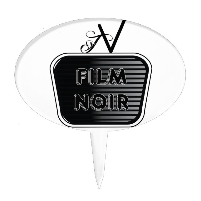 Film Noir Cake Topper (Front)