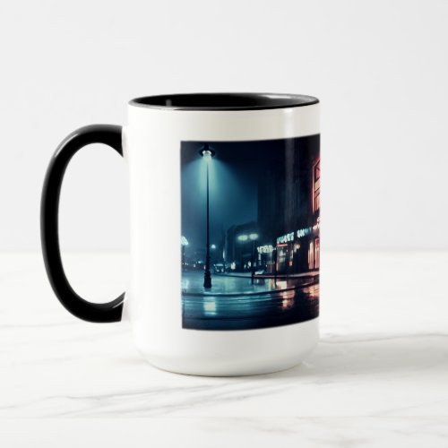 Film Noir Downtown Combo Mug 15 oz  Mug