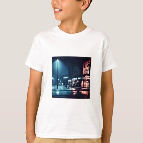 Film Noir Downtown Kids Basic  T_Shirt