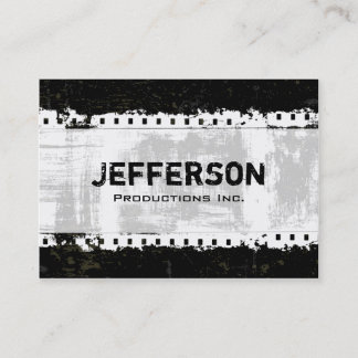Film Noir Grunge Style Large Company Business Card