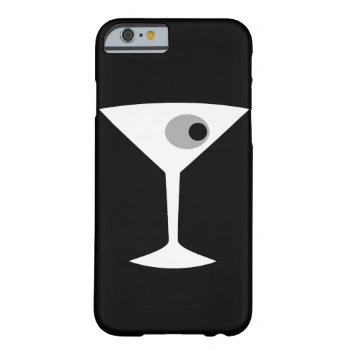 Film Noir Martini Glass Iphone 6 Case by StrangeLittleOnion at Zazzle