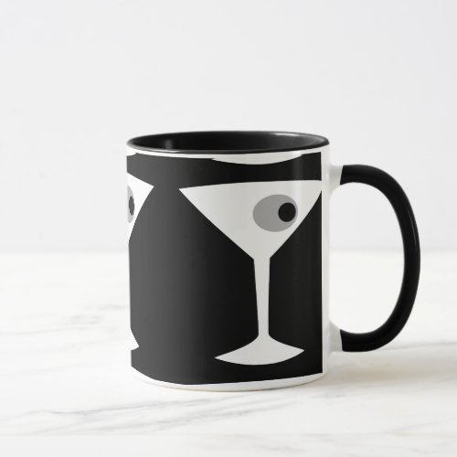 Film Noir Martini Glass Mug
