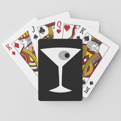 Film Noir Martini Glass Playing Cards