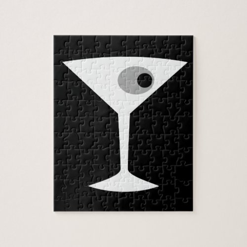 Film Noir Martini Glass Puzzle