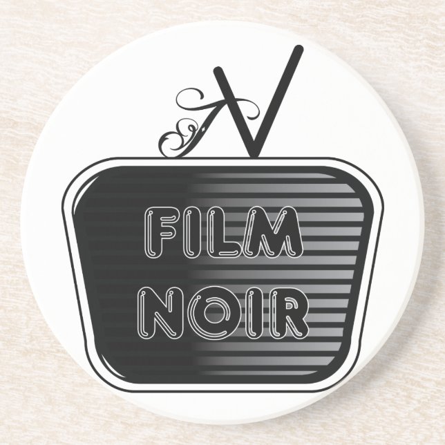 Film Noir Sandstone Coaster (Front)