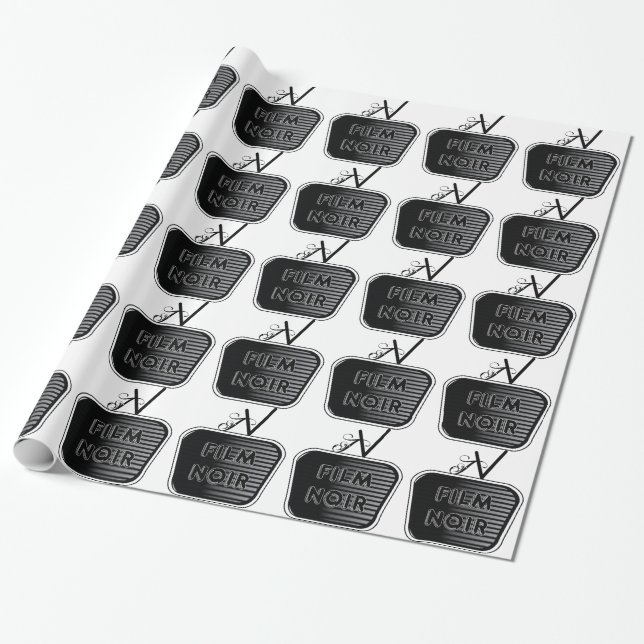 Film Noir Wrapping Paper (Unrolled)