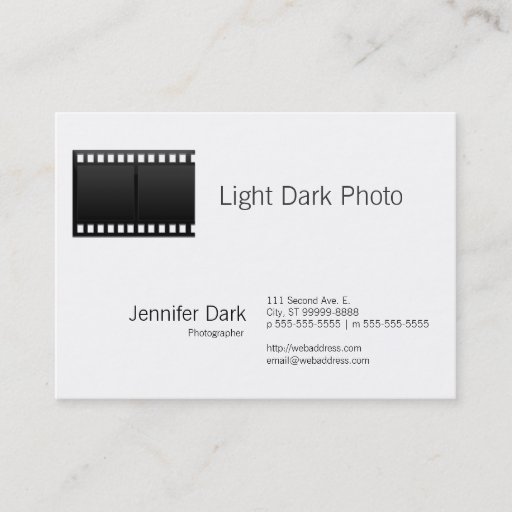 Customizable Film Photo Photographer Business Card Templates