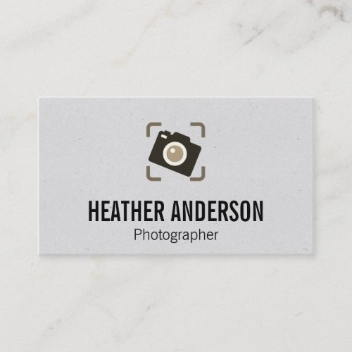 Film  Photography Camera Icon Business Card