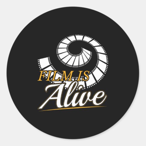 Film Photography _ Film is Alive Photographer Classic Round Sticker