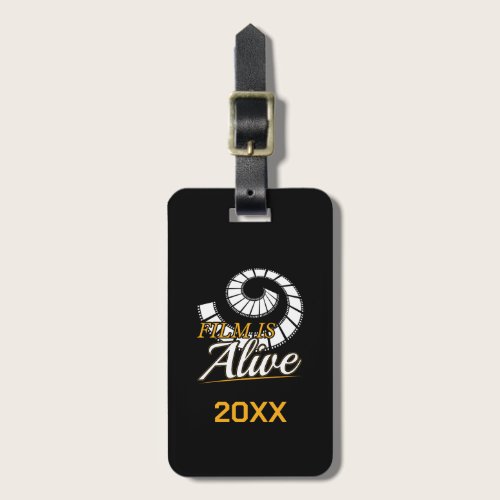 Film Photography - Film is Alive Photographer Luggage Tag