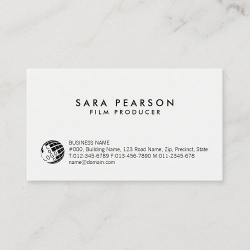 Film Producer Entertainment Business Card
