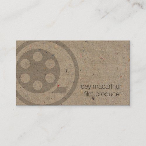 Film Producer Film Reel Icon Photography Business Card