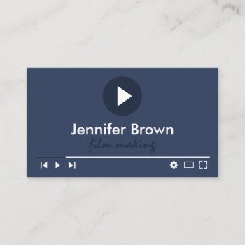 Film Production Editor Youtuber Video Direct Business Card by PineLemonMarketing at Zazzle