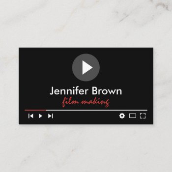 Film Production Editor Youtuber Video Director Business Card by PineLemonMarketing at Zazzle