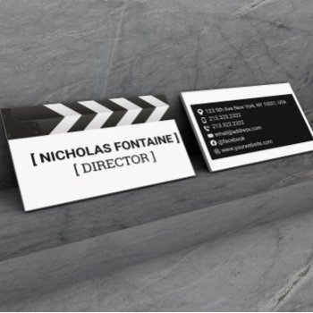Film Production Manager And Director  Business Card by RYKbrand at Zazzle