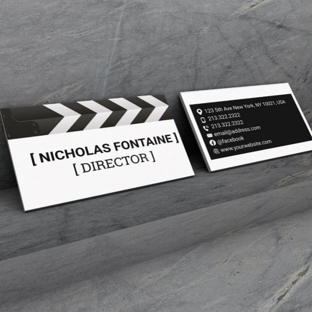Film Production Manager and Director  Business Card (Creator Uploaded)