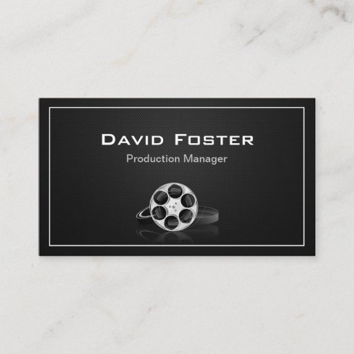 Customizable Film Production Manager Director Producer Cutter Business Cards