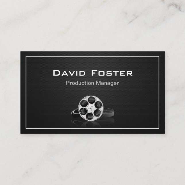 Film Production Manager Director Producer Cutter Business Card (Front)