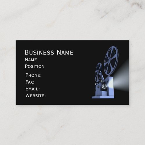 Film Projector Business Cards