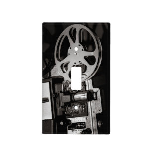 Film Projector Noir Light Switch Cover