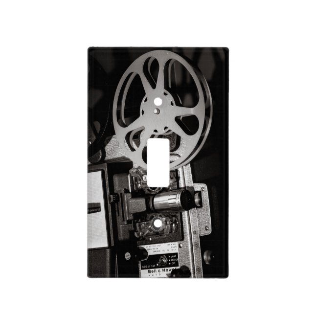 Film Projector Noir Light Switch Cover (Front)