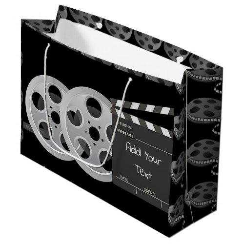 Film Reel Clapperboard Large Gift Bag