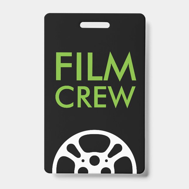 Film Reel Crew and Staff Lanyard Badge (Front)