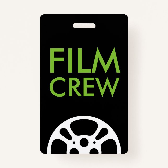 Film Reel Crew and Staff Lanyard Badge (Front)