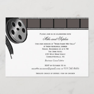 Film Reel Invitations & Invitation Templates