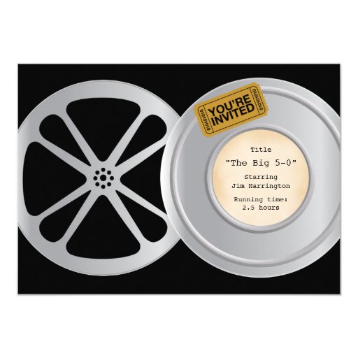 Movie Reel Invitations 1