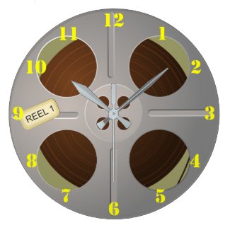 FILM REEL Wall Clock