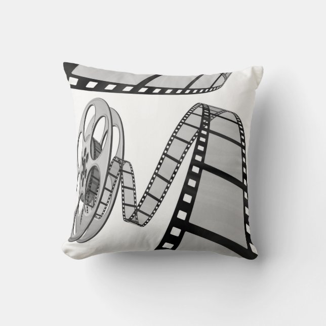 FILM REELS THROW PILLOW (Front)