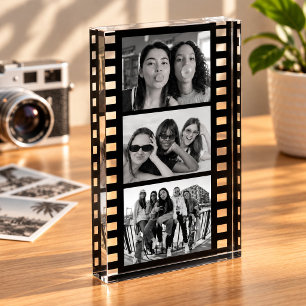 Film Roll Acrylic Photo Block, Personalized Friend Award