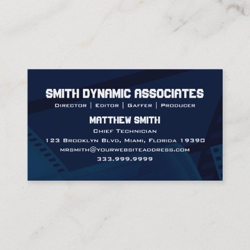 Customizable Film Spring Blue V.2 Business Card