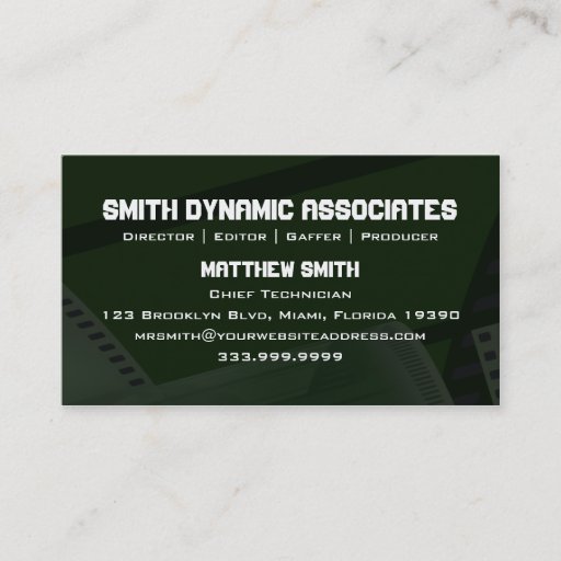 Customizable Film Spring Vers. 2 Business Card