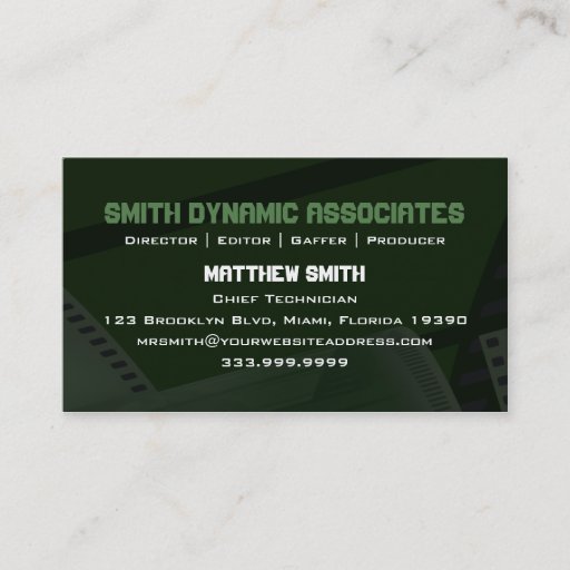 Customizable Film Spring Vers. 3 Business Card
