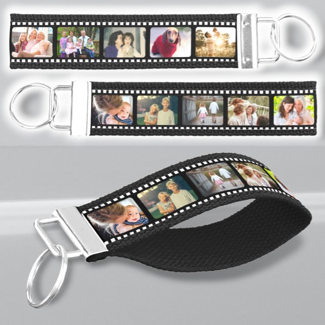 Film Strip 10 Photo Custom Wrist Keychain (Creator Uploaded)