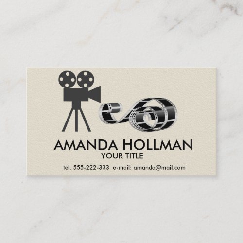 Film strip and film camera business card