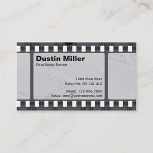 Film Strip - Black Business Card