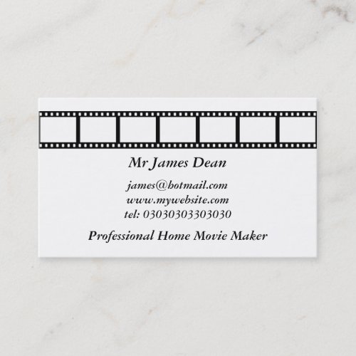 Film Strip Business Card