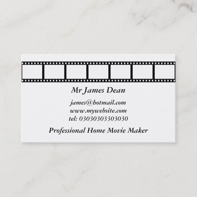 Film Strip Business Card (Front)