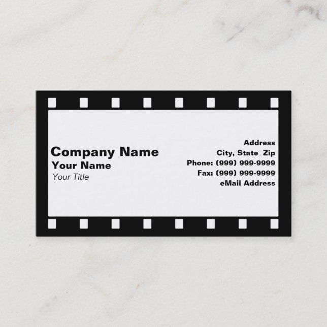 Film Strip Business Card (Front)