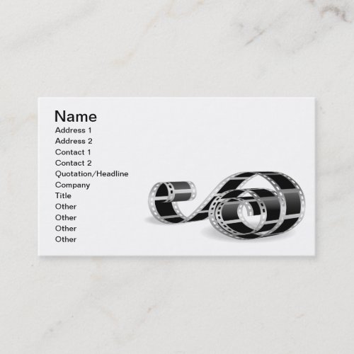 Film strip business cards