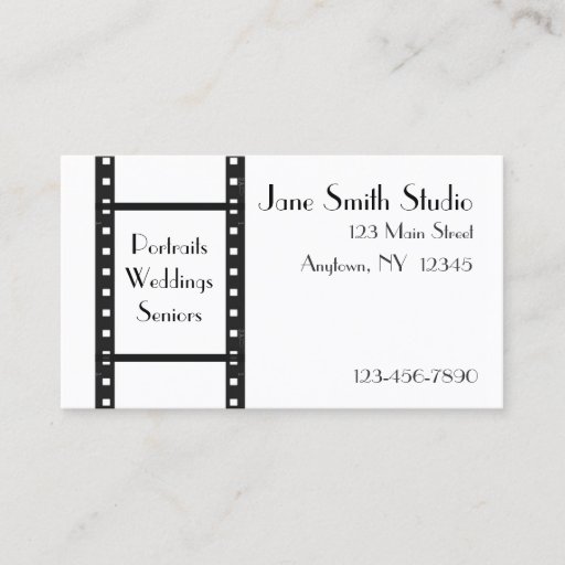 Customizable Film Strip Business Card