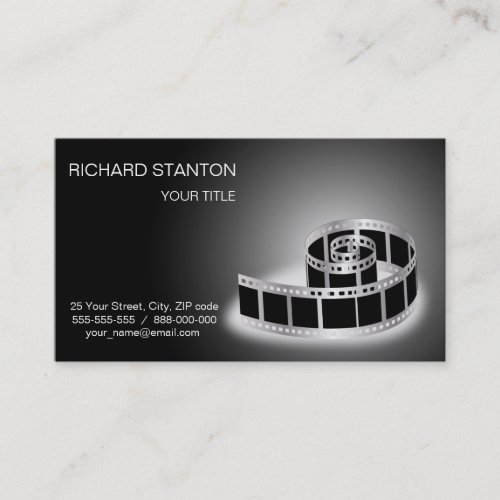 Film strip business card