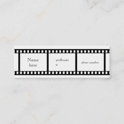Film Strip business card