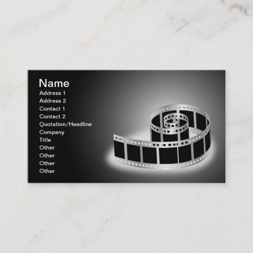 Film strip business card