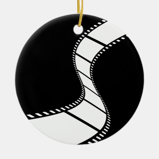 Film Strip Ceramic Ornament (Front)